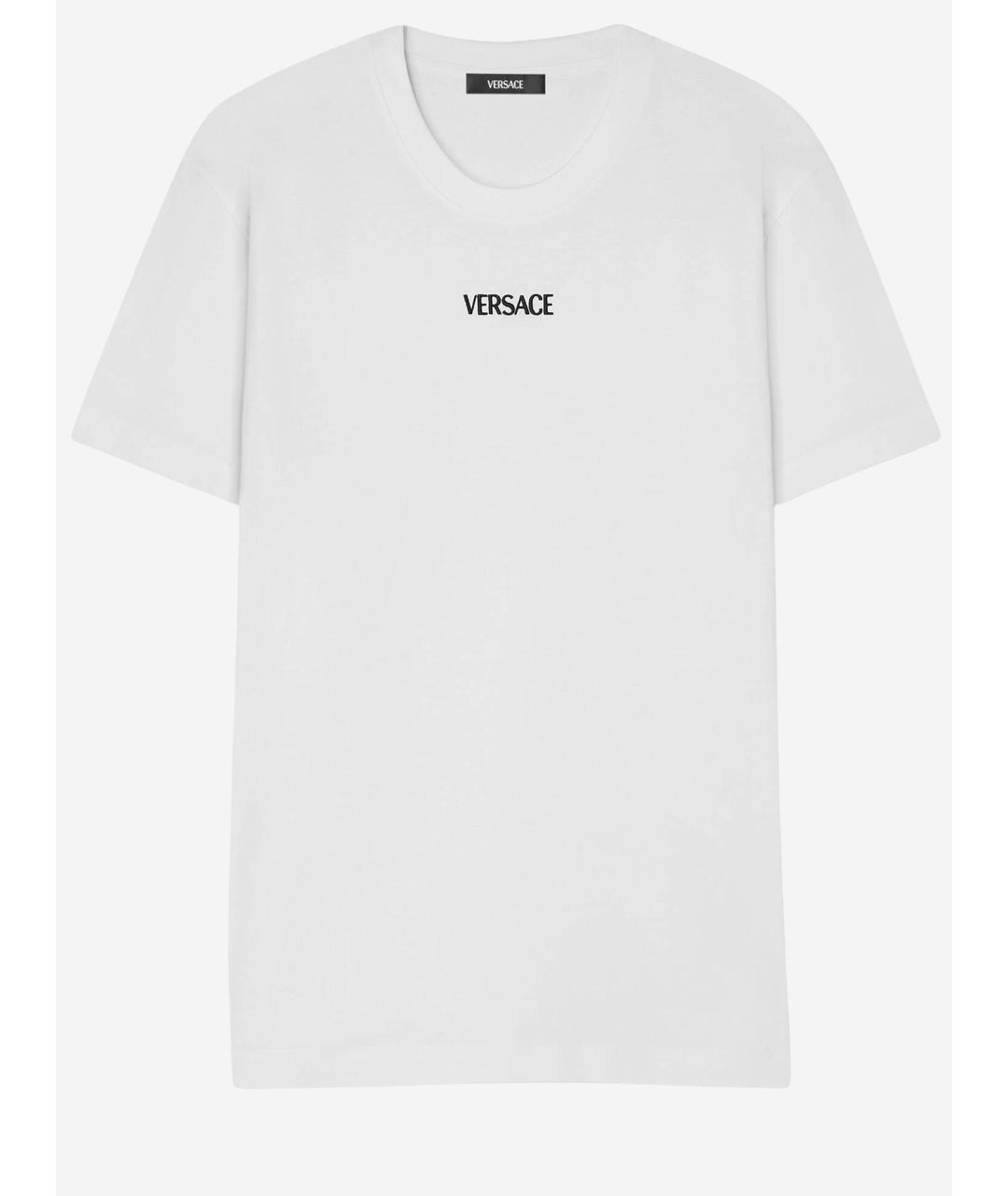 VERSACE Белая вискозная футболка, фото 4