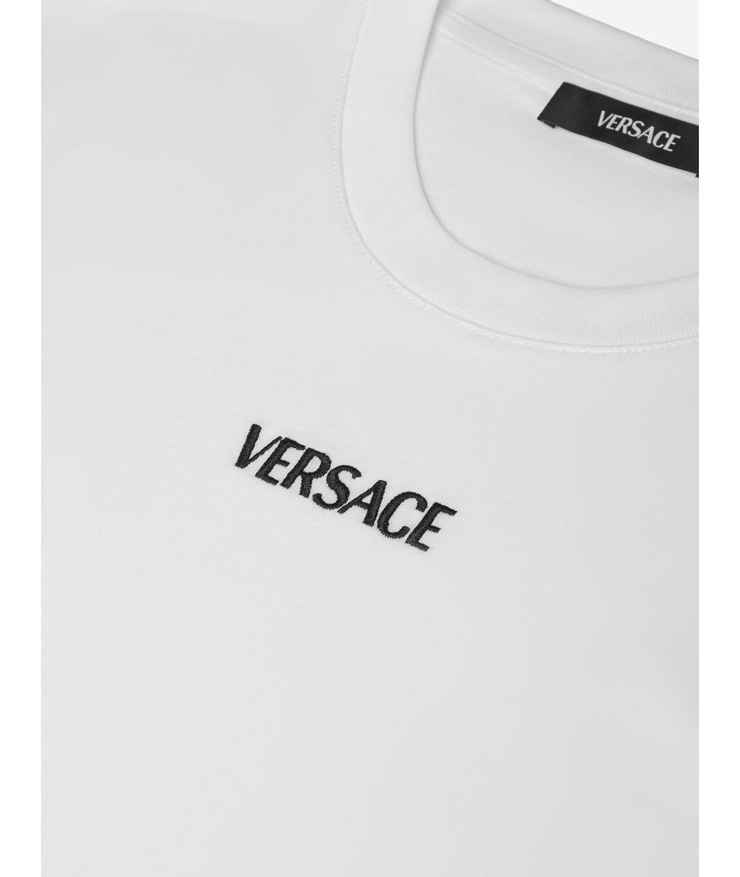 VERSACE Белая вискозная футболка, фото 3