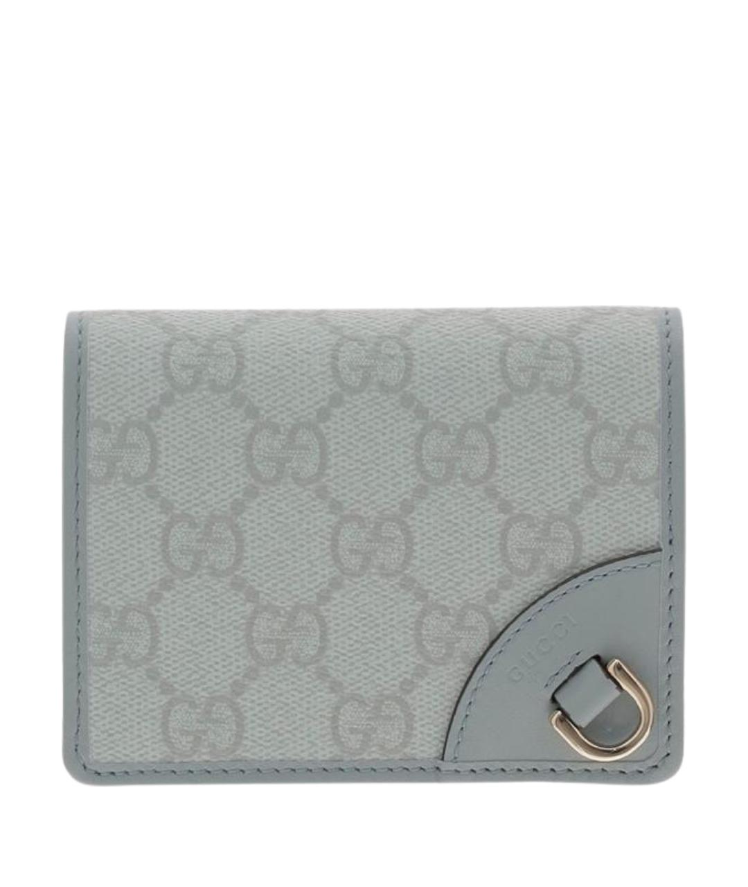 GUCCI Голубой кожаный кошелек, фото 1