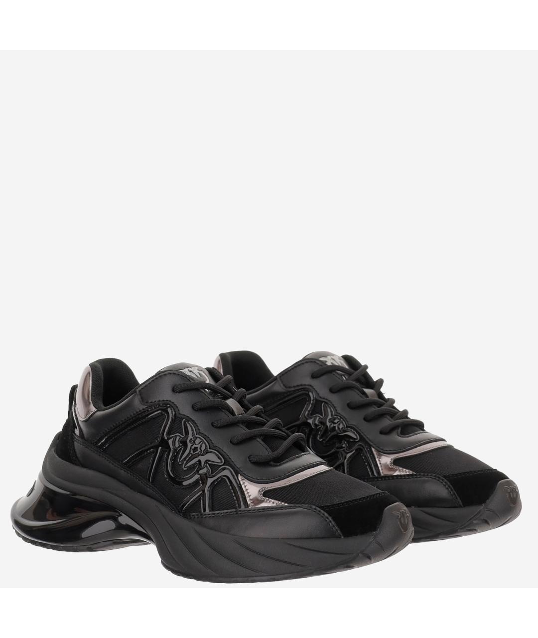 PINKO Черные синтетические кроссовки, фото 3