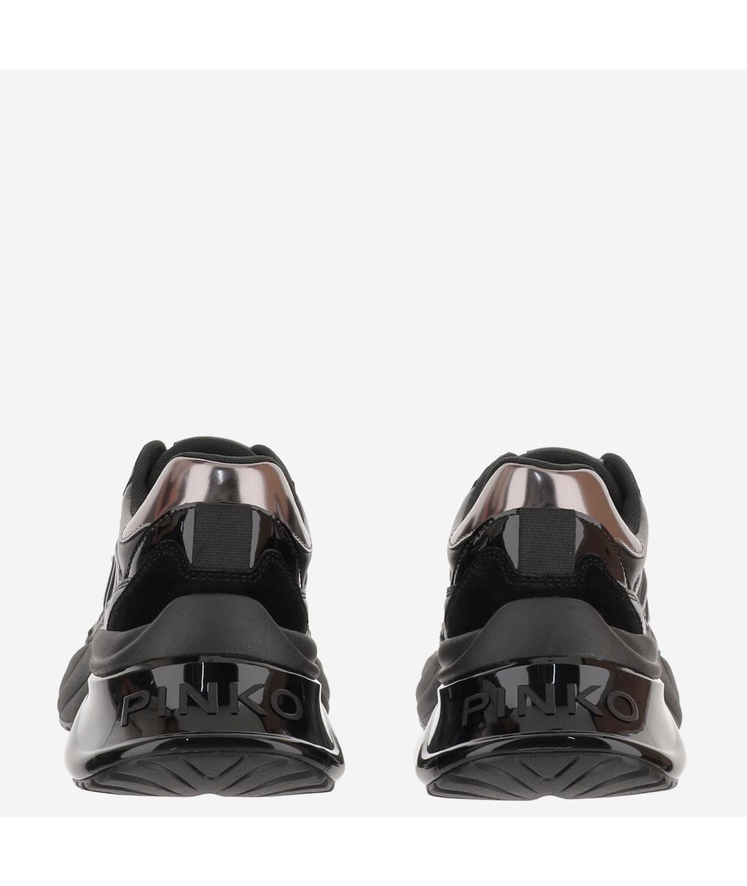 PINKO Черные синтетические кроссовки, фото 4