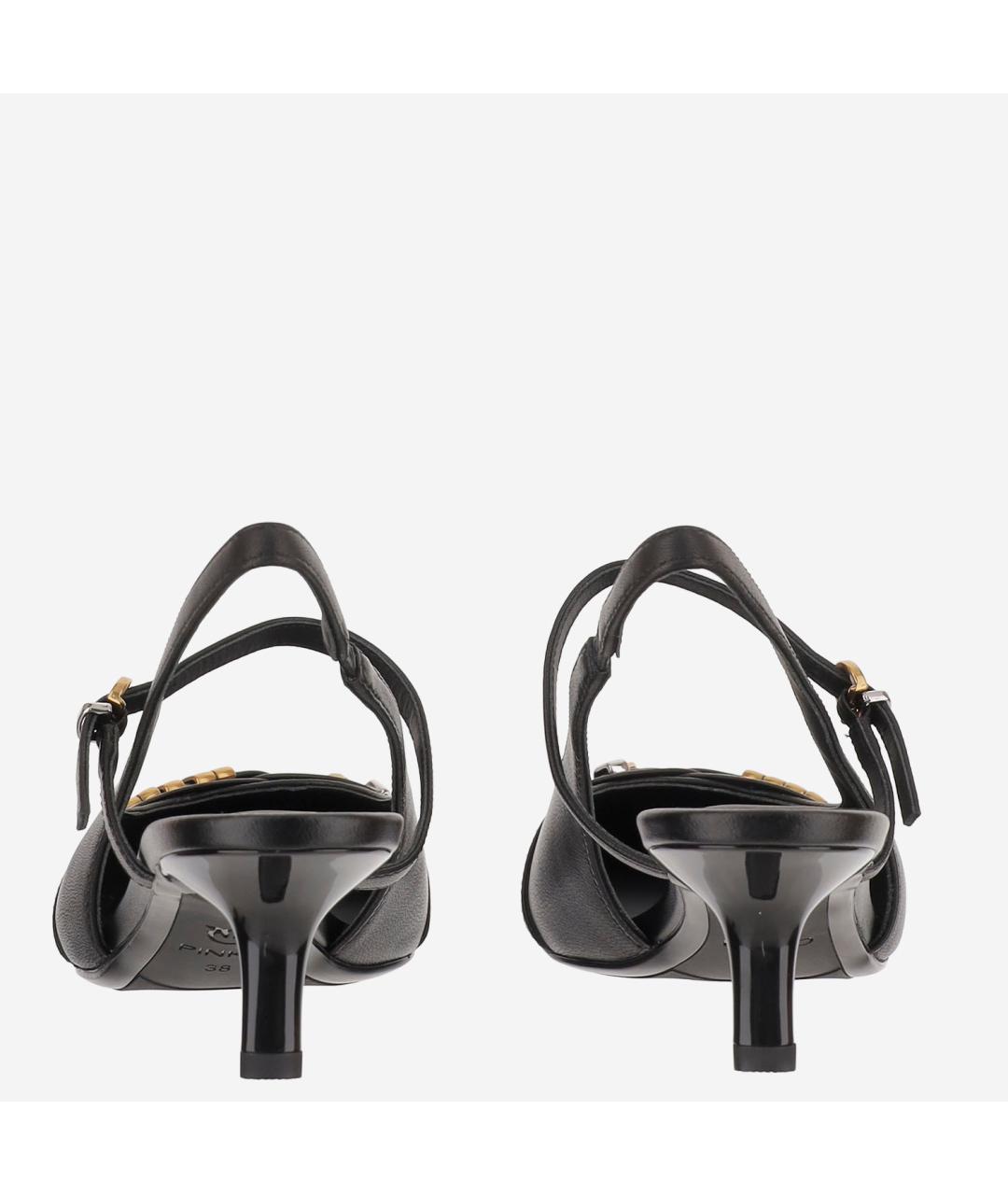 PINKO Черные кожаные туфли, фото 3