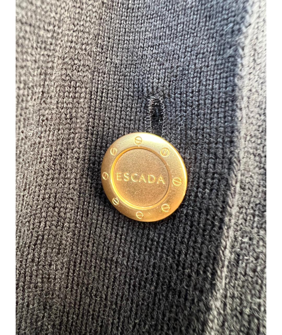 ESCADA Черный шерстяной кардиган, фото 2