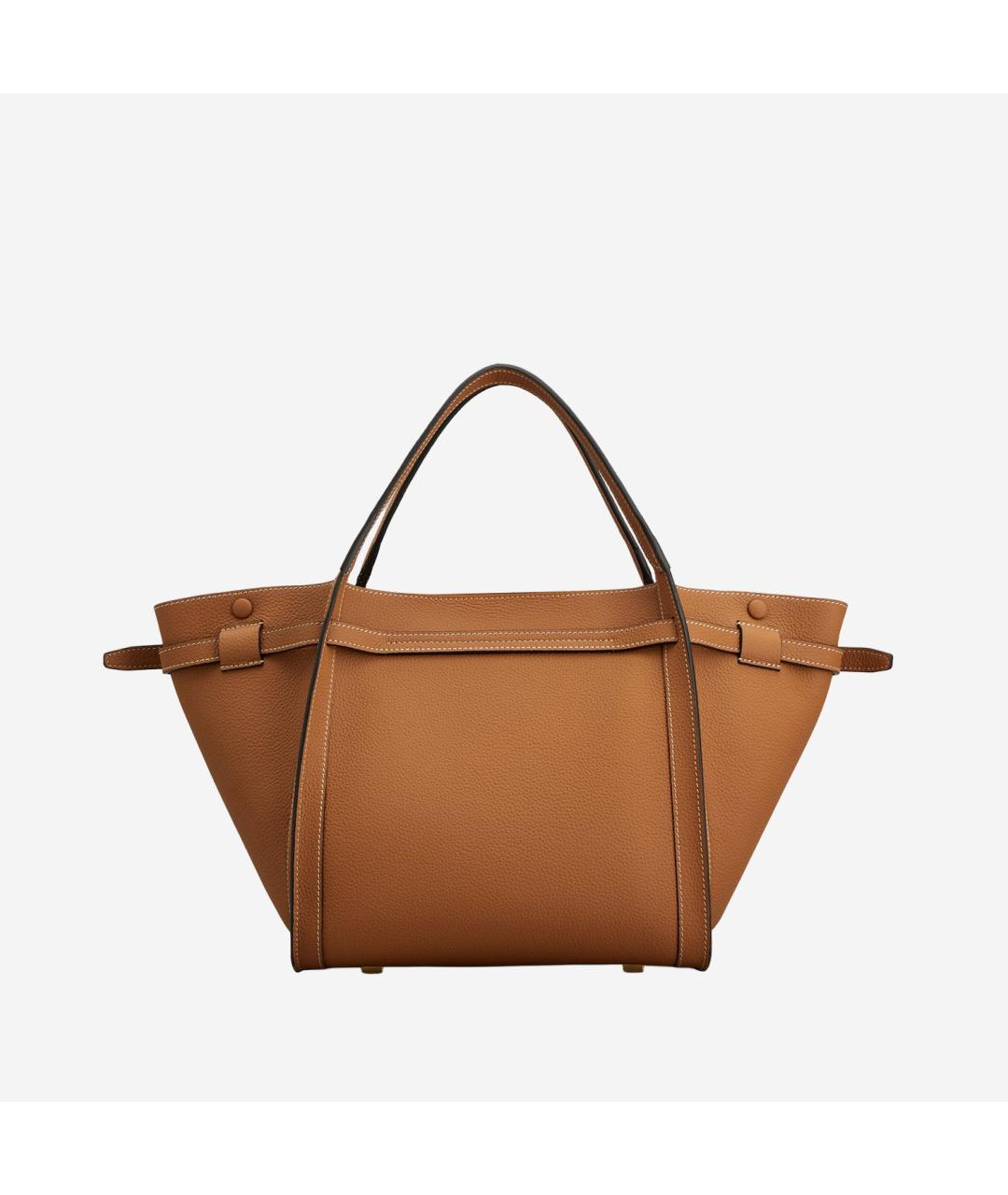 TOD'S Коричневая кожаная сумка тоут, фото 3