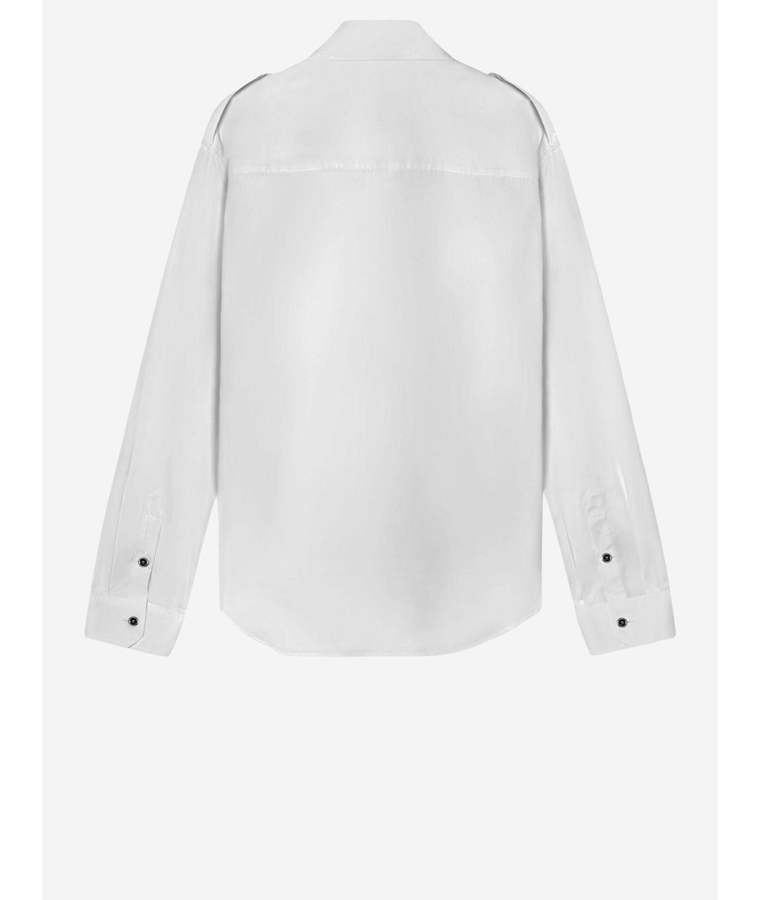 VERSACE Белая хлопковая кэжуал рубашка, фото 2