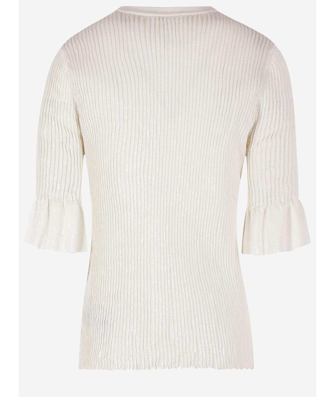 JIL SANDER Белая вискозная футболка, фото 2