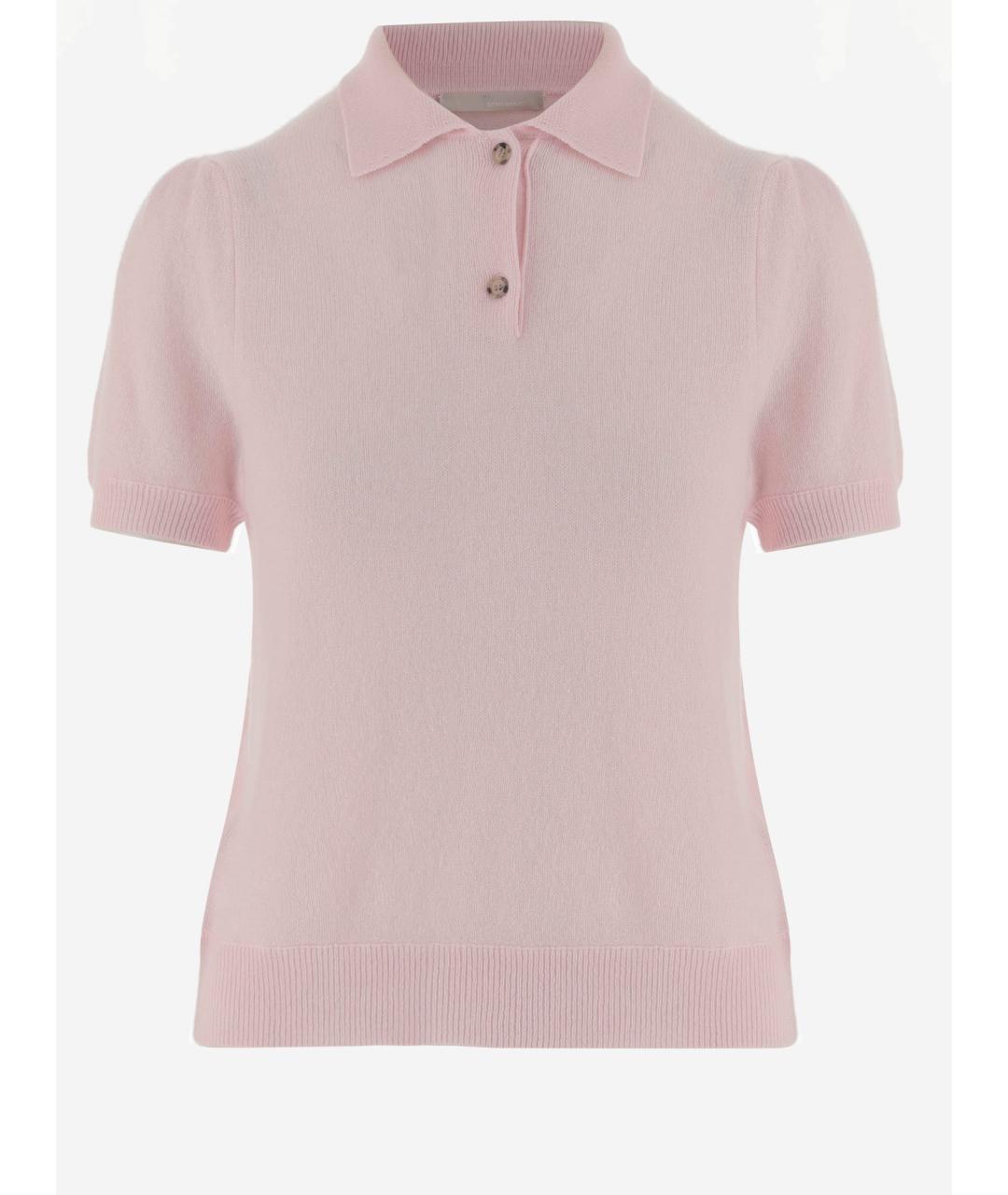 ALLUDE Розовая кашемировая футболка, фото 4