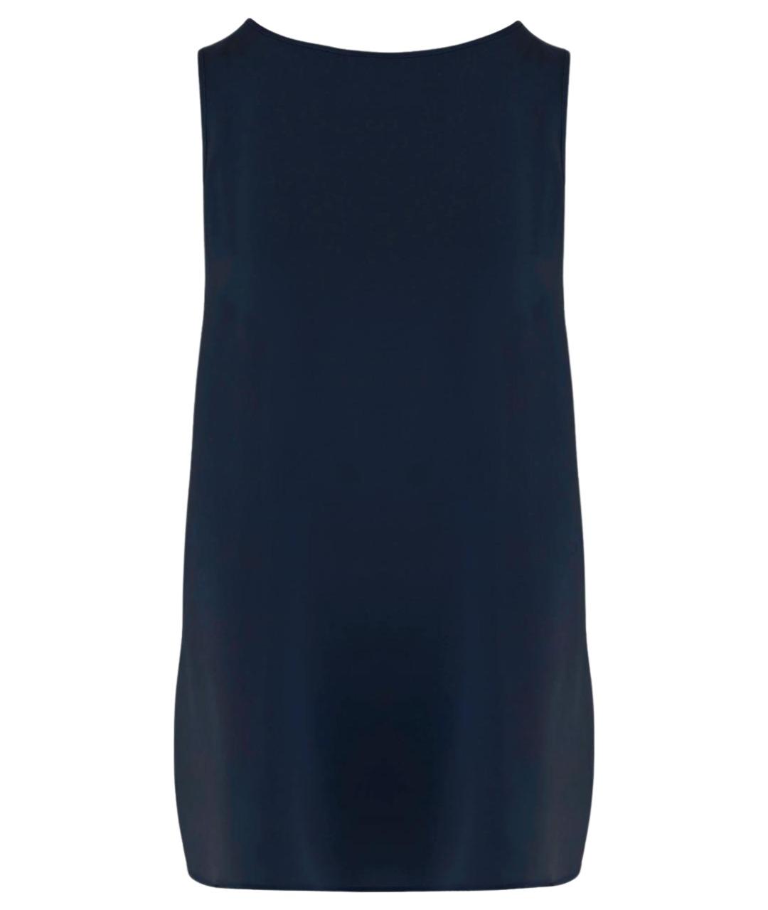 ALLUDE Синяя шелковая майка, фото 1