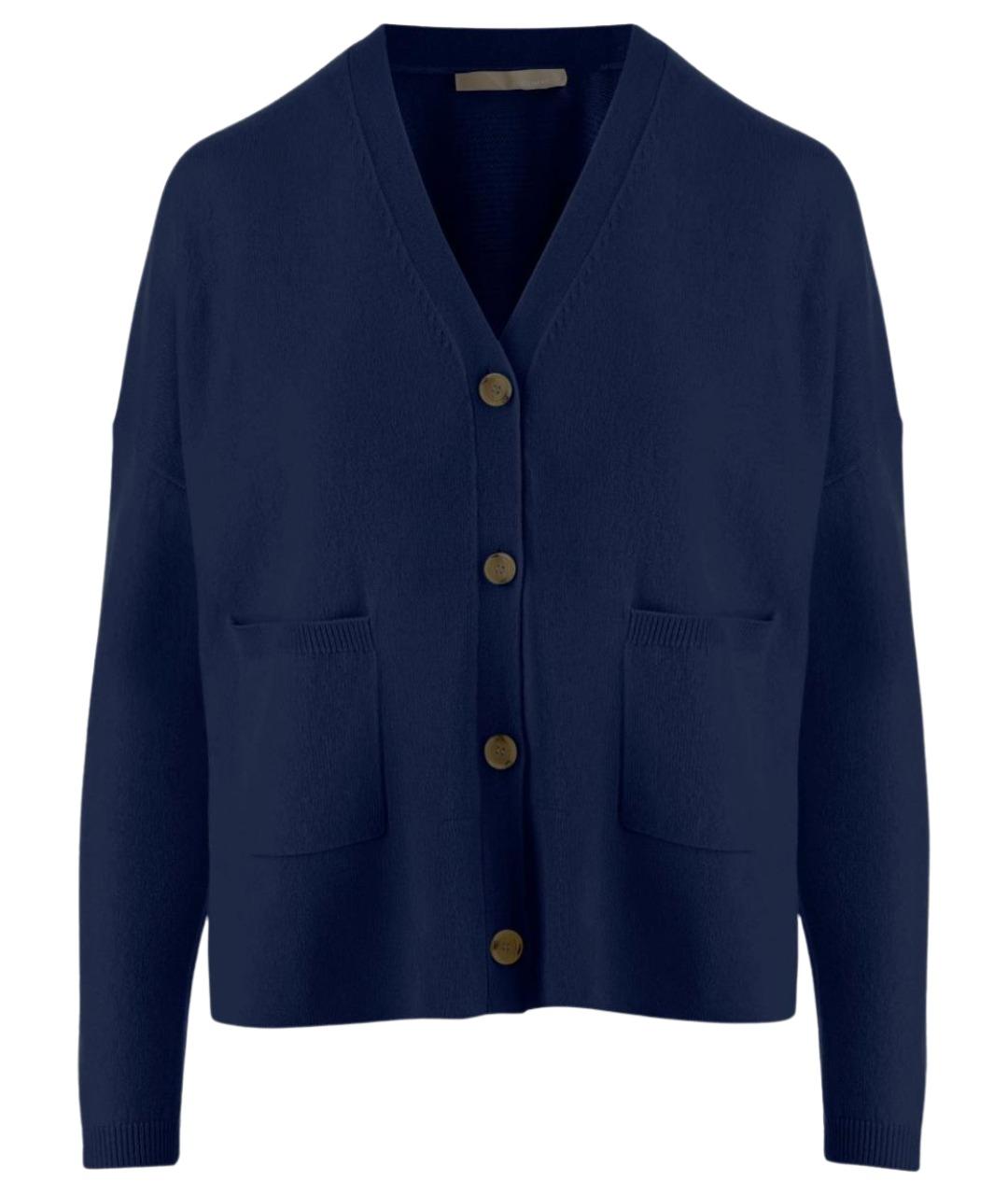 ALLUDE Синий шерстяной кардиган, фото 1