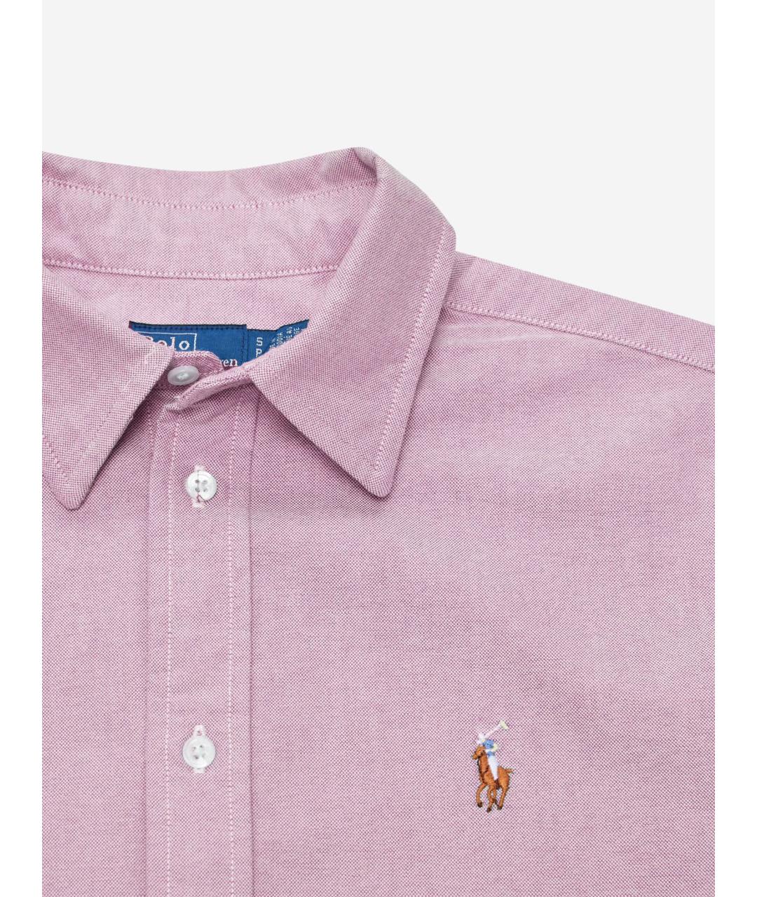 POLO RALPH LAUREN Розовая хлопковая рубашка, фото 3