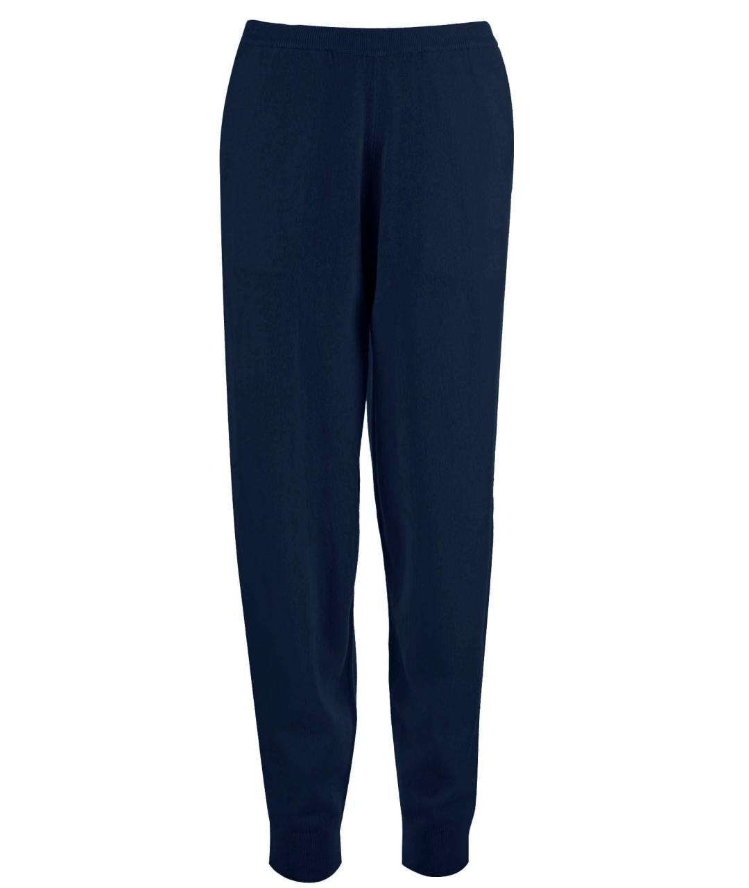 ALLUDE Синие шерстяные прямые брюки, фото 2