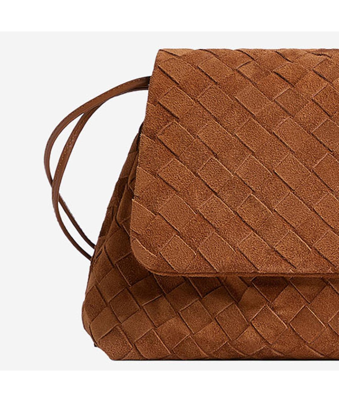 BOTTEGA VENETA Коричневая кожаная сумка тоут, фото 4