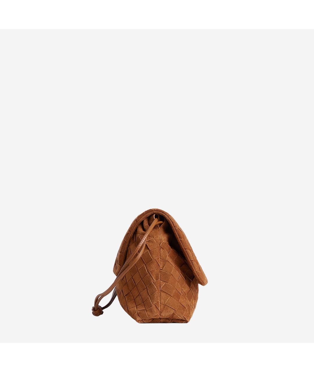 BOTTEGA VENETA Коричневая кожаная сумка тоут, фото 2