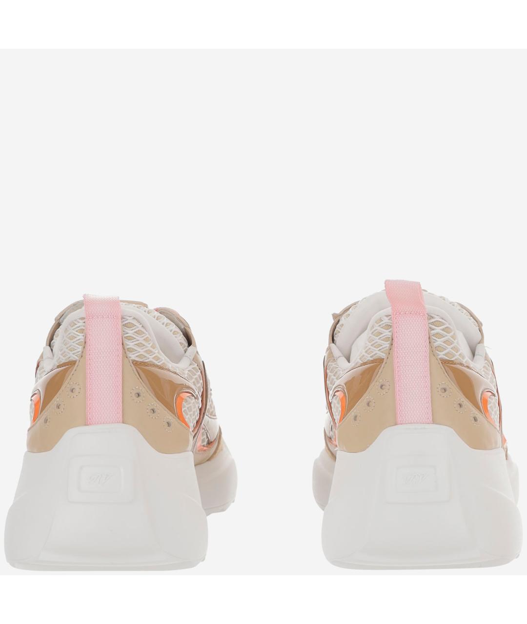 ROGER VIVIER Бежевые кожаные кроссовки, фото 3