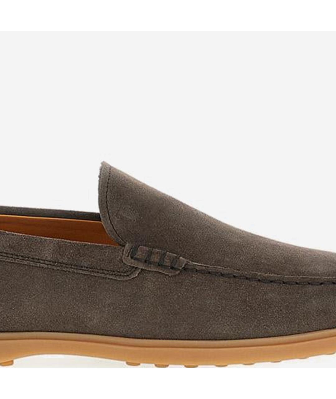 TOD'S Коричневые кожаные лоферы, фото 4