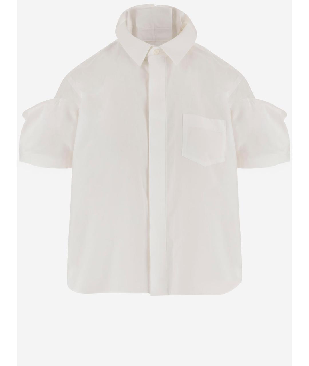 SACAI Белая полиэстеровая рубашка, фото 4