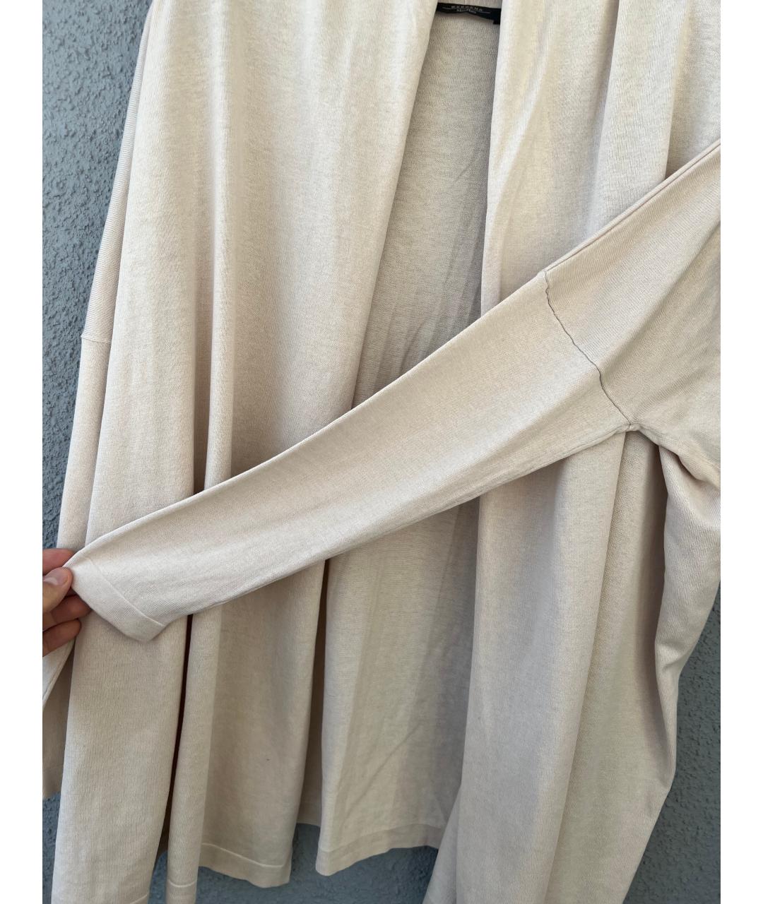 WEEKEND MAX MARA Бежевый шерстяной кардиган, фото 4