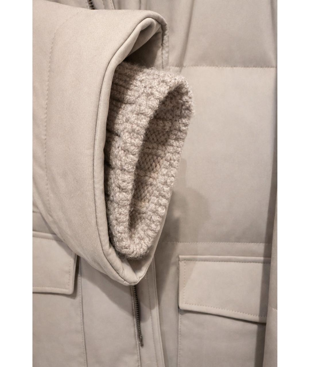 KITON Бежевый пуховик, фото 4