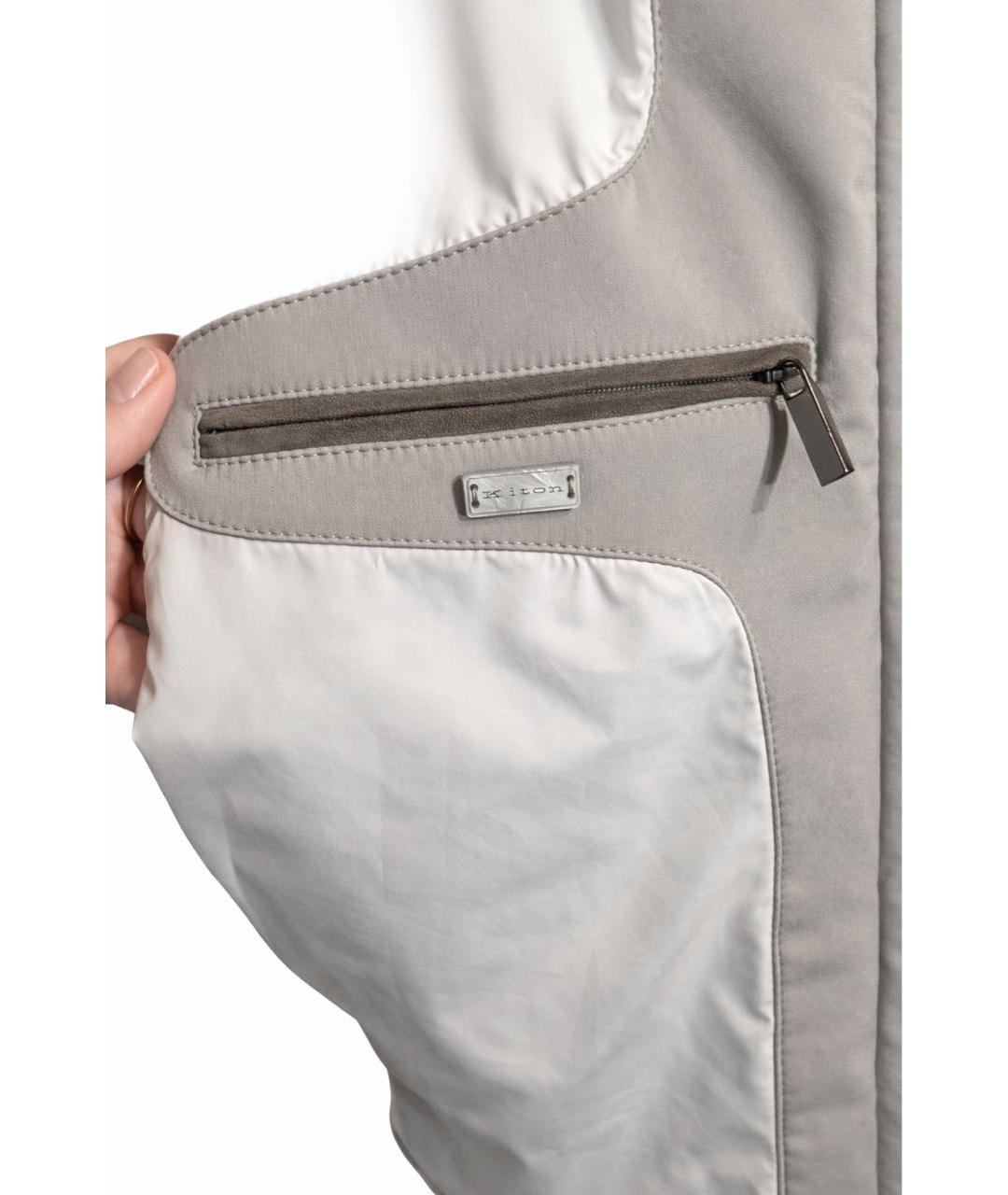 KITON Бежевый пуховик, фото 6