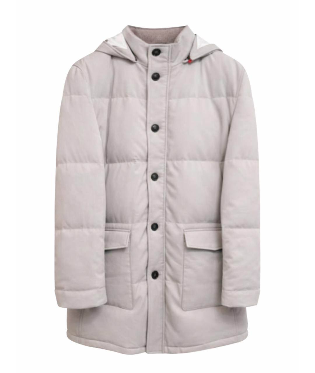 KITON Бежевый пуховик, фото 1