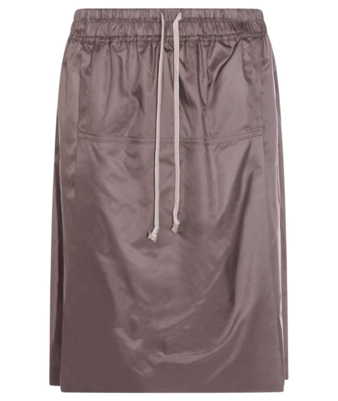 MONCLER Коричневые полиэстеровые шорты, фото 1