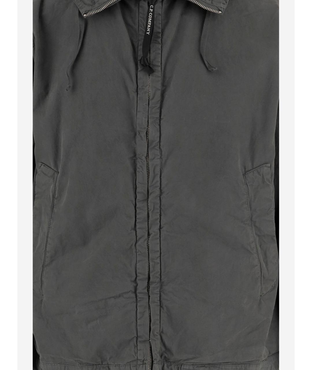 CP COMPANY Серая хлопковая куртка, фото 3