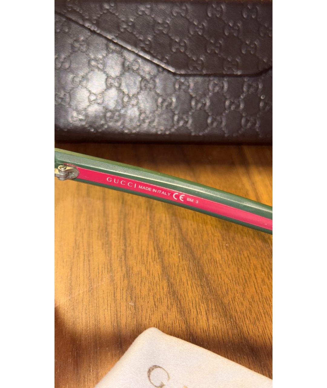 GUCCI Черные пластиковые солнцезащитные очки, фото 7