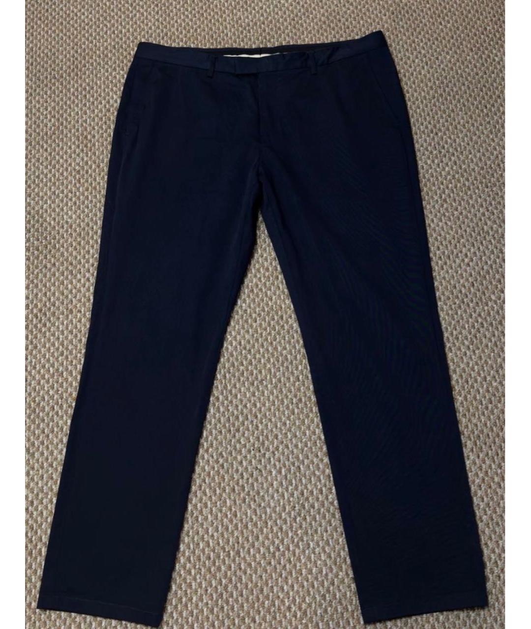 GUCCI Темно-синие хлопковые повседневные брюки, фото 3