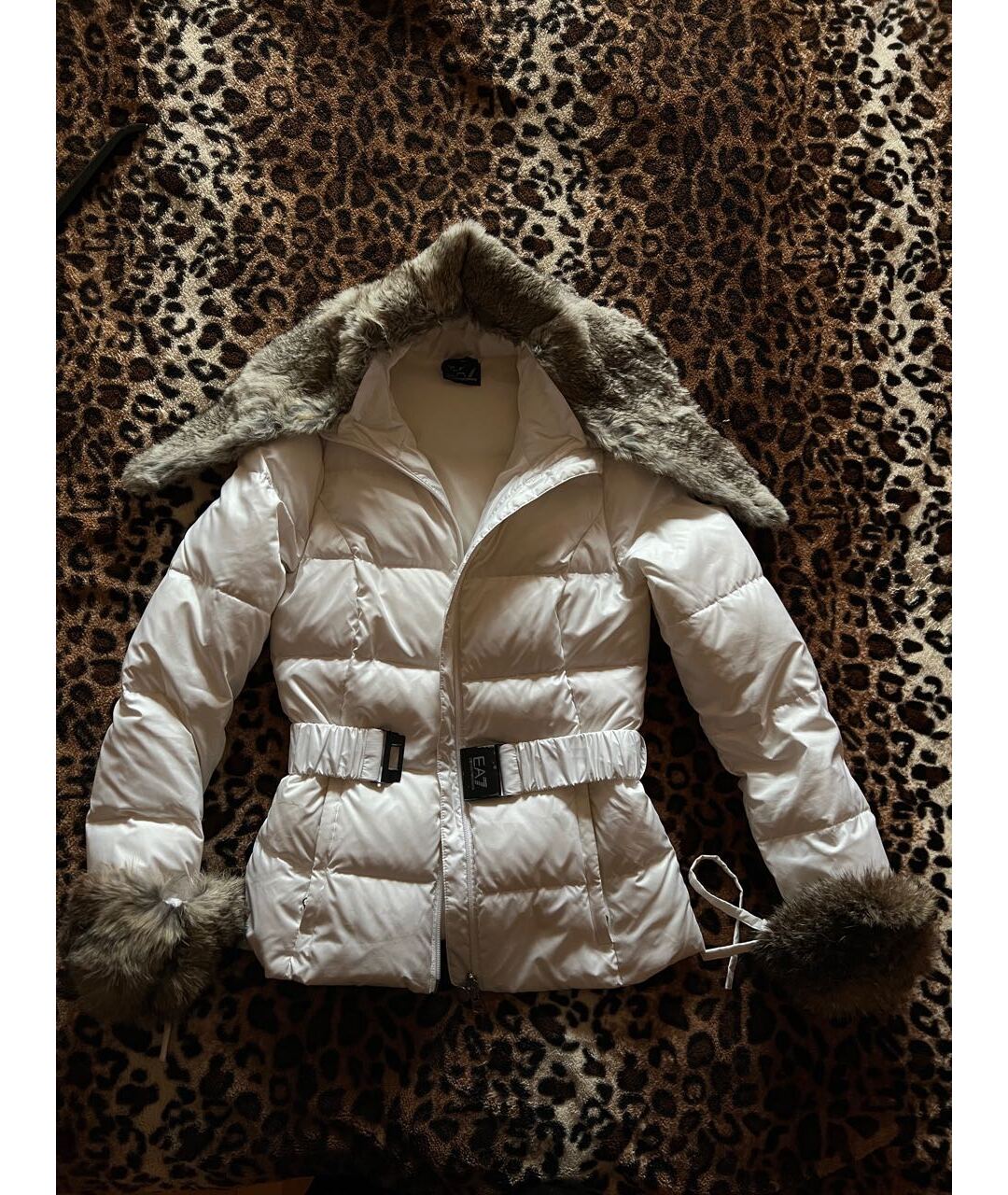 EMPORIO ARMANI Белый пуховик, фото 6