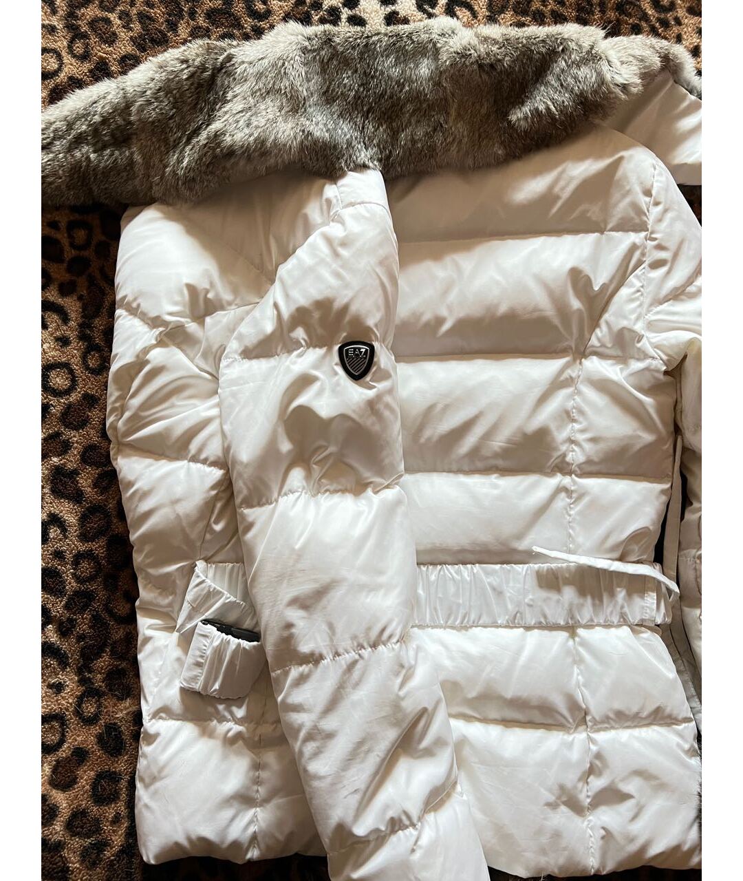 EMPORIO ARMANI Белый пуховик, фото 5