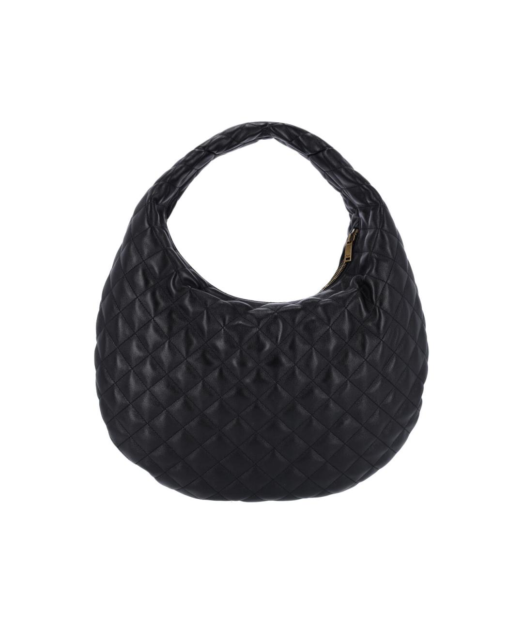 SAINT LAURENT Черная кожаная сумка через плечо, фото 3