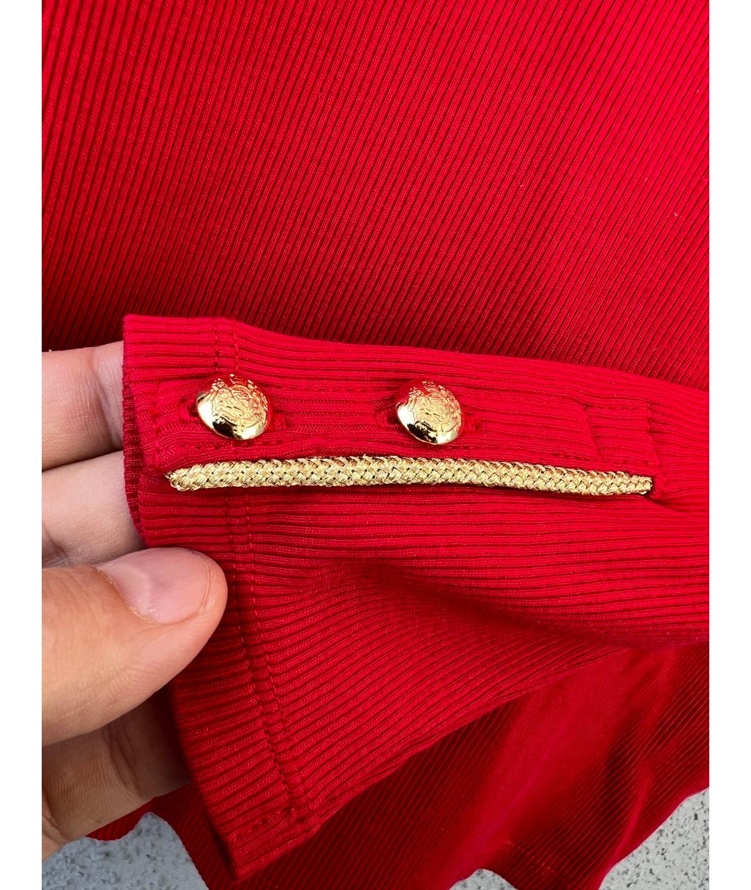 RALPH LAUREN Красный хлопковый джемпер / свитер, фото 5