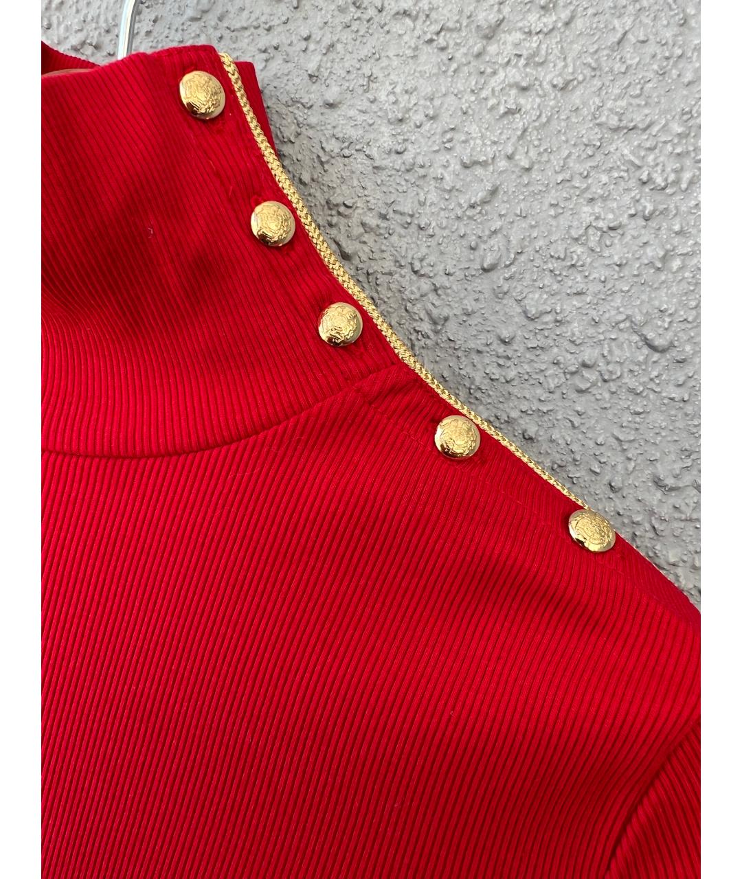 RALPH LAUREN Красный хлопковый джемпер / свитер, фото 2