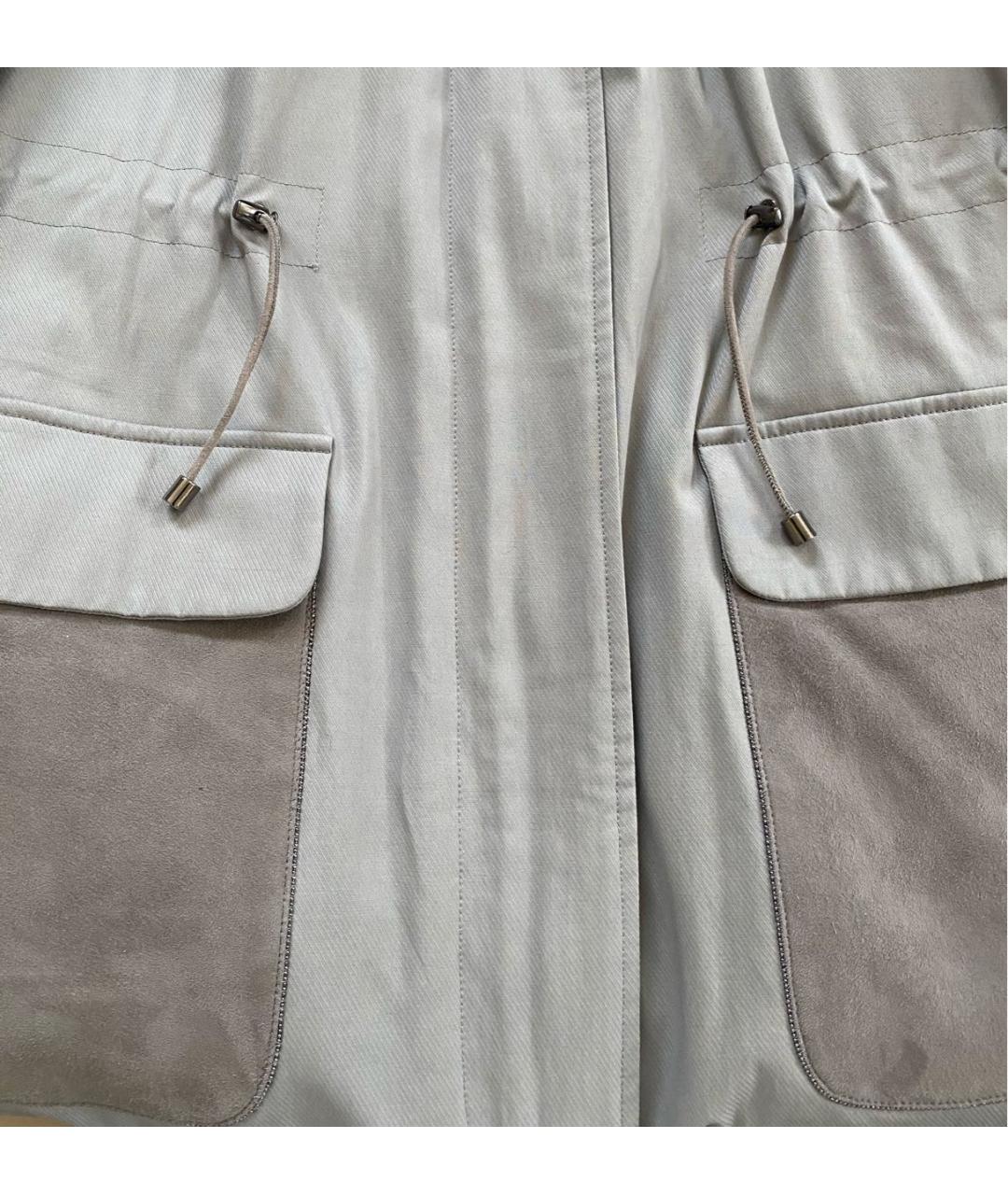 FABIANA FILIPPI Серая полиэстеровая парка, фото 6