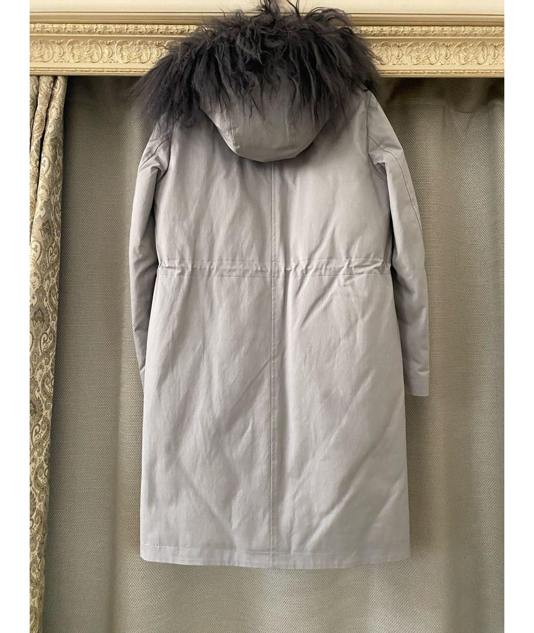 FABIANA FILIPPI Серая полиэстеровая парка, фото 7