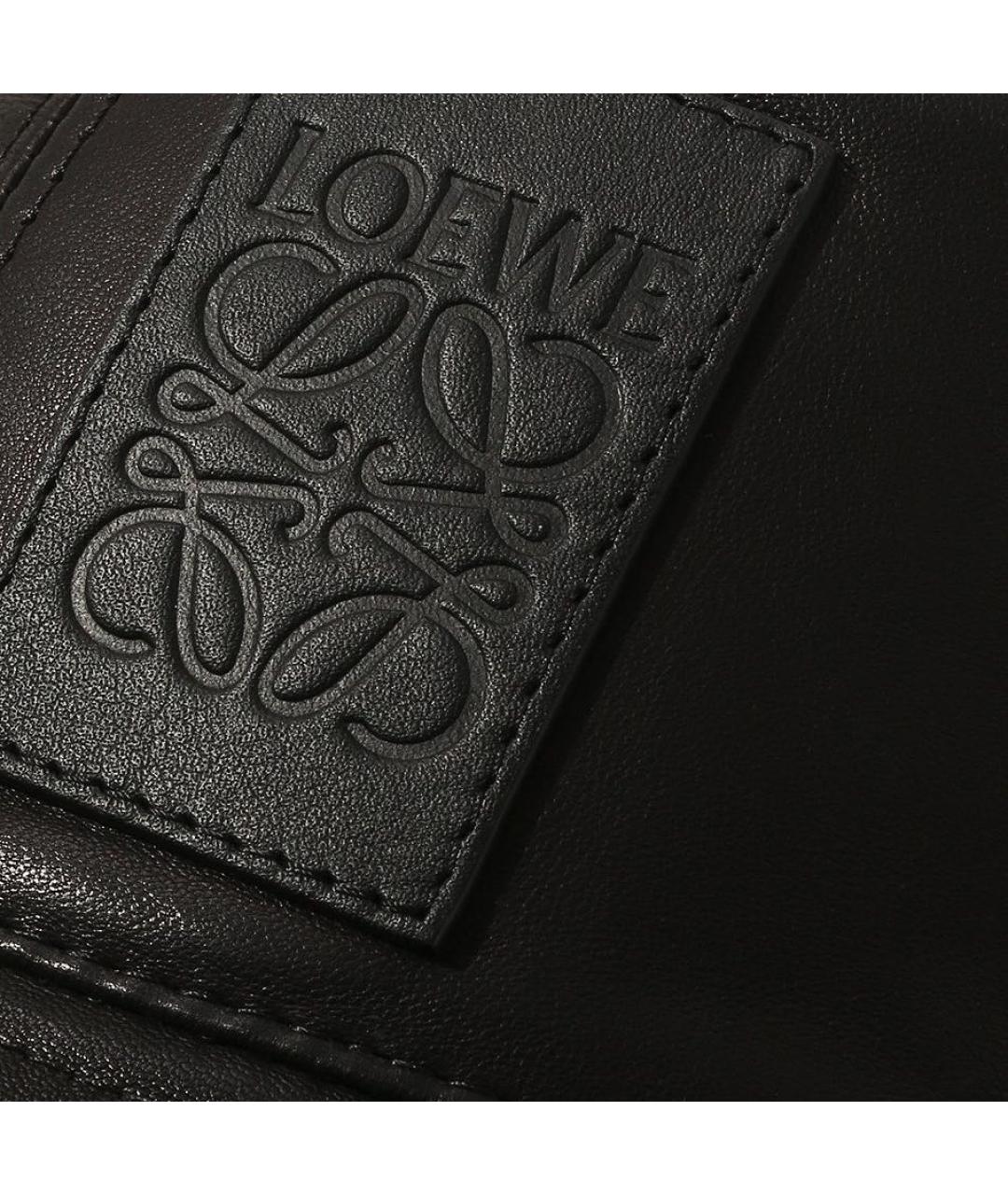 LOEWE Черная кожаная панама, фото 3