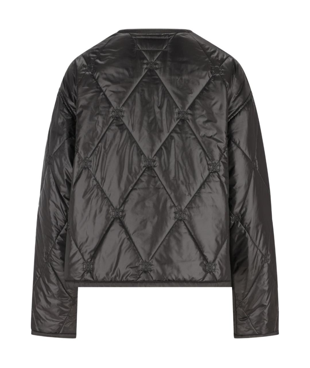 CELINE Черная полиамидовая куртка, фото 3