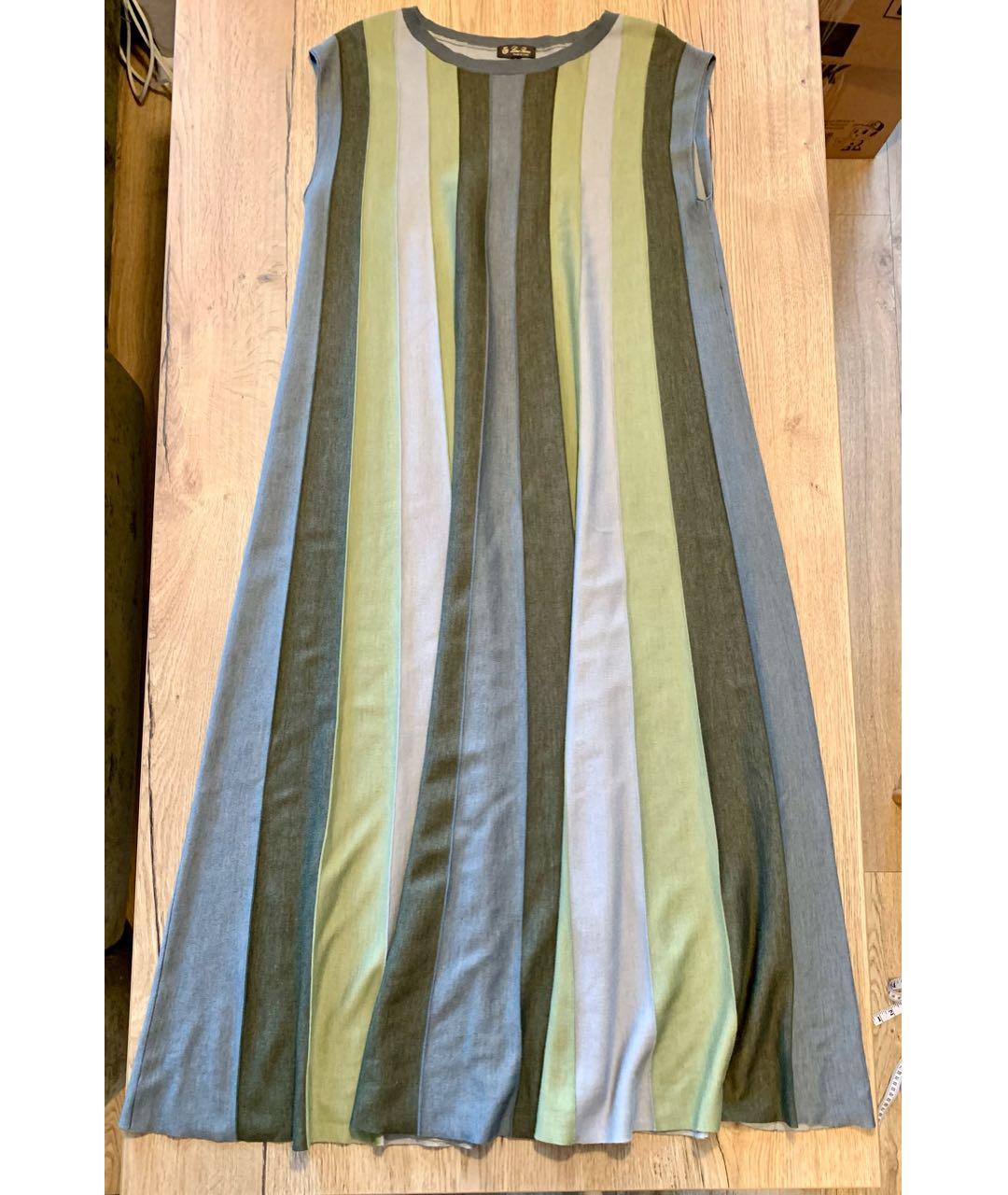 LORO PIANA Мульти кашемировое повседневное платье, фото 9