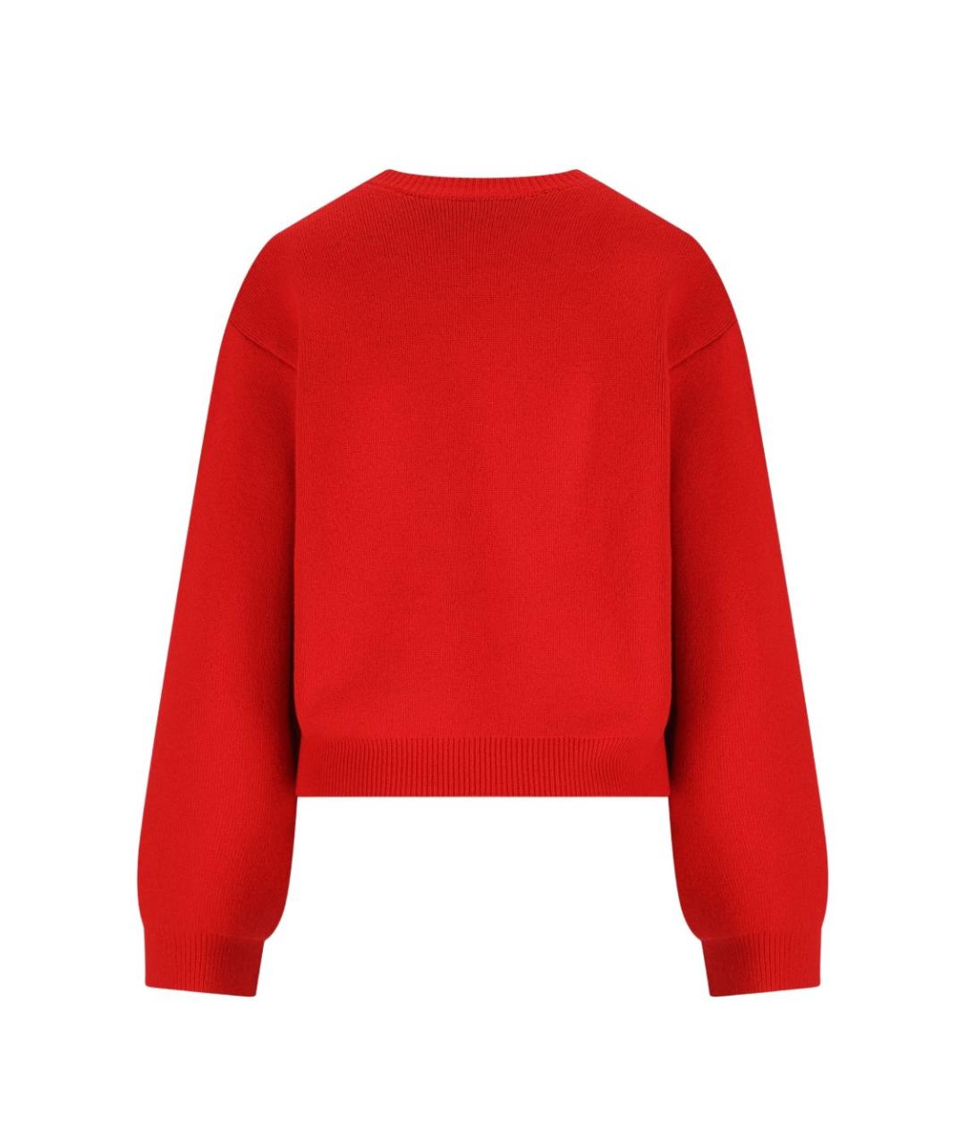 CELINE Красный кашемировый джемпер / свитер, фото 4