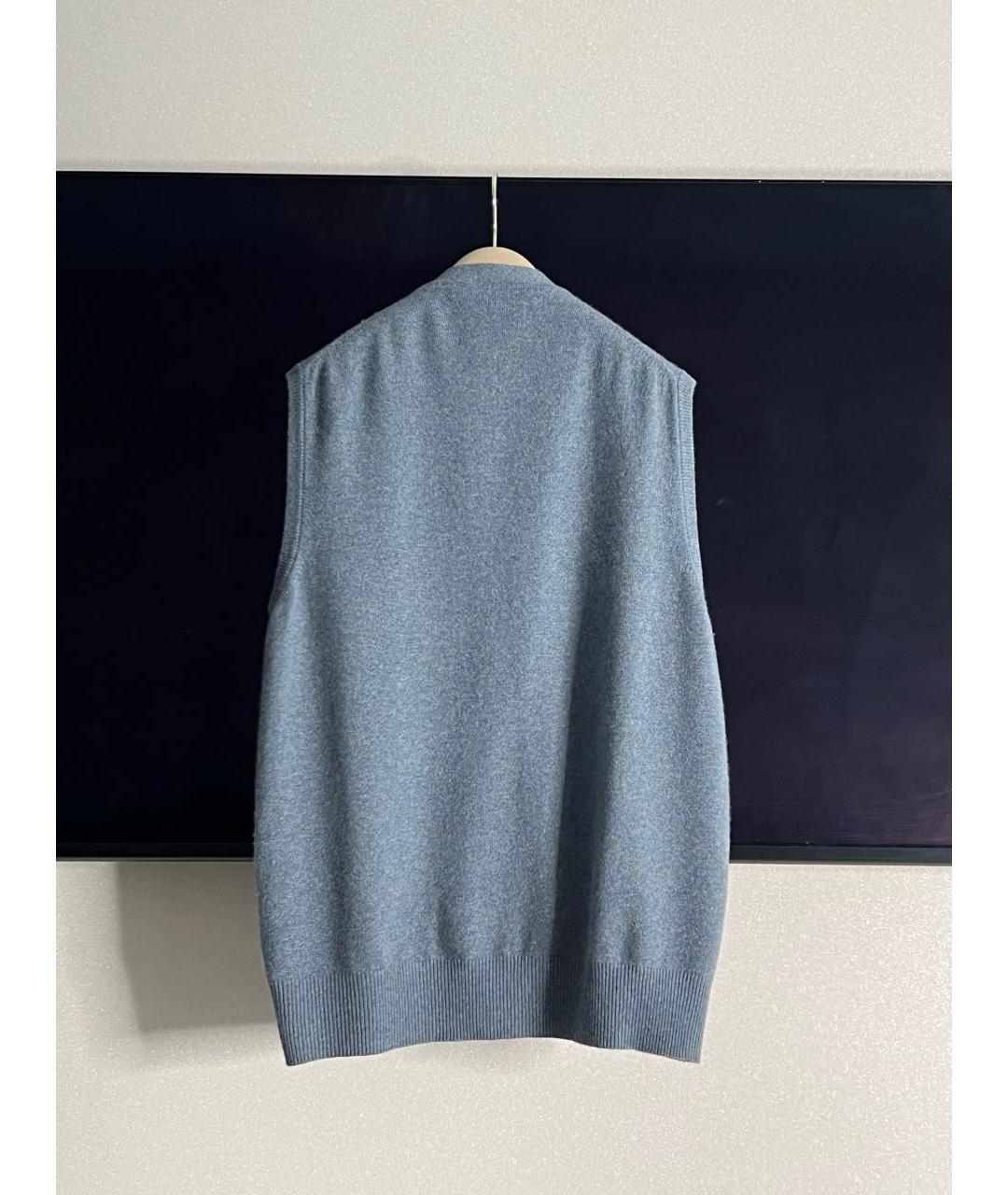 LORO PIANA Серая кашемировая жилетка, фото 2