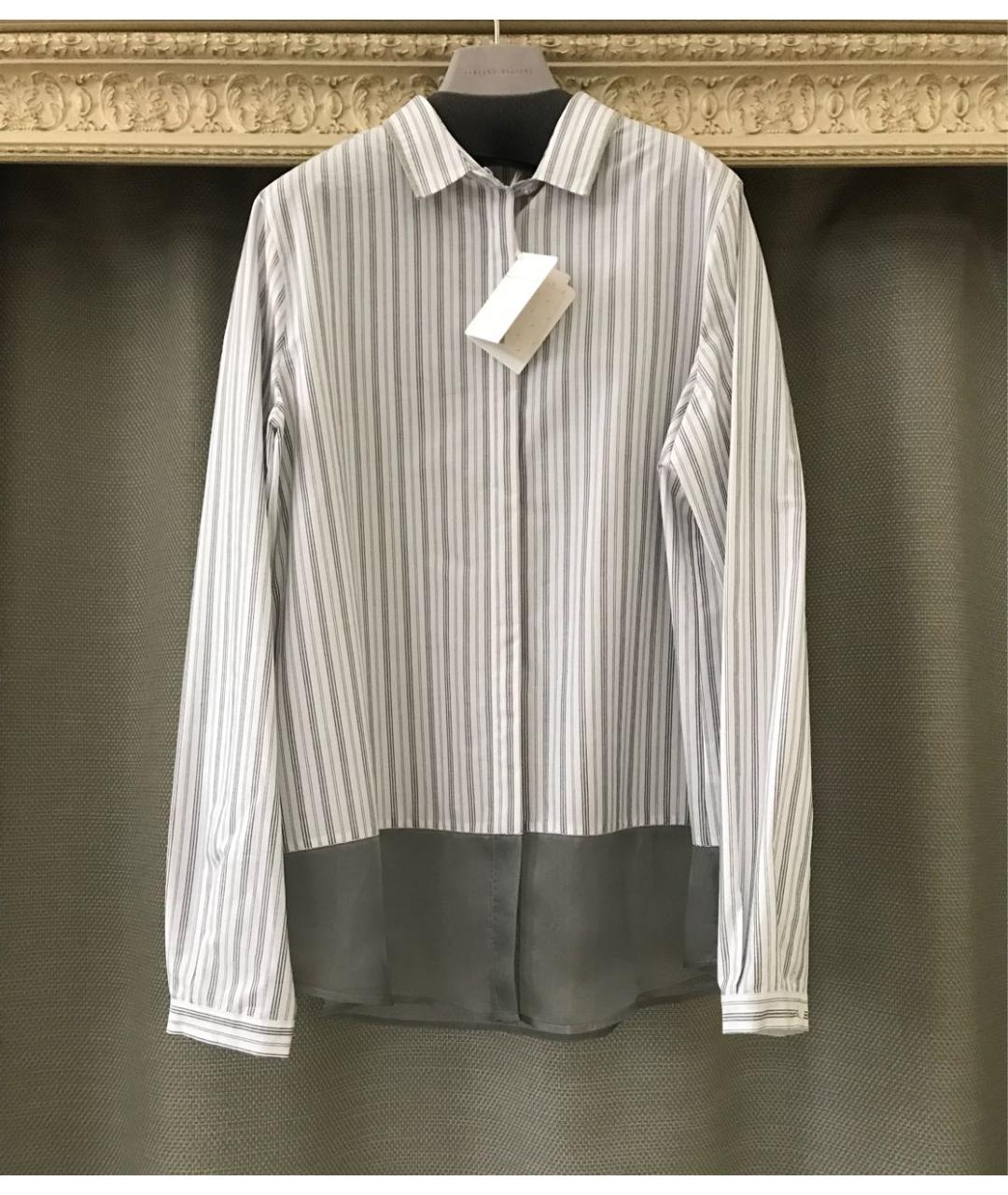 FABIANA FILIPPI Белая хлопковая рубашка, фото 7