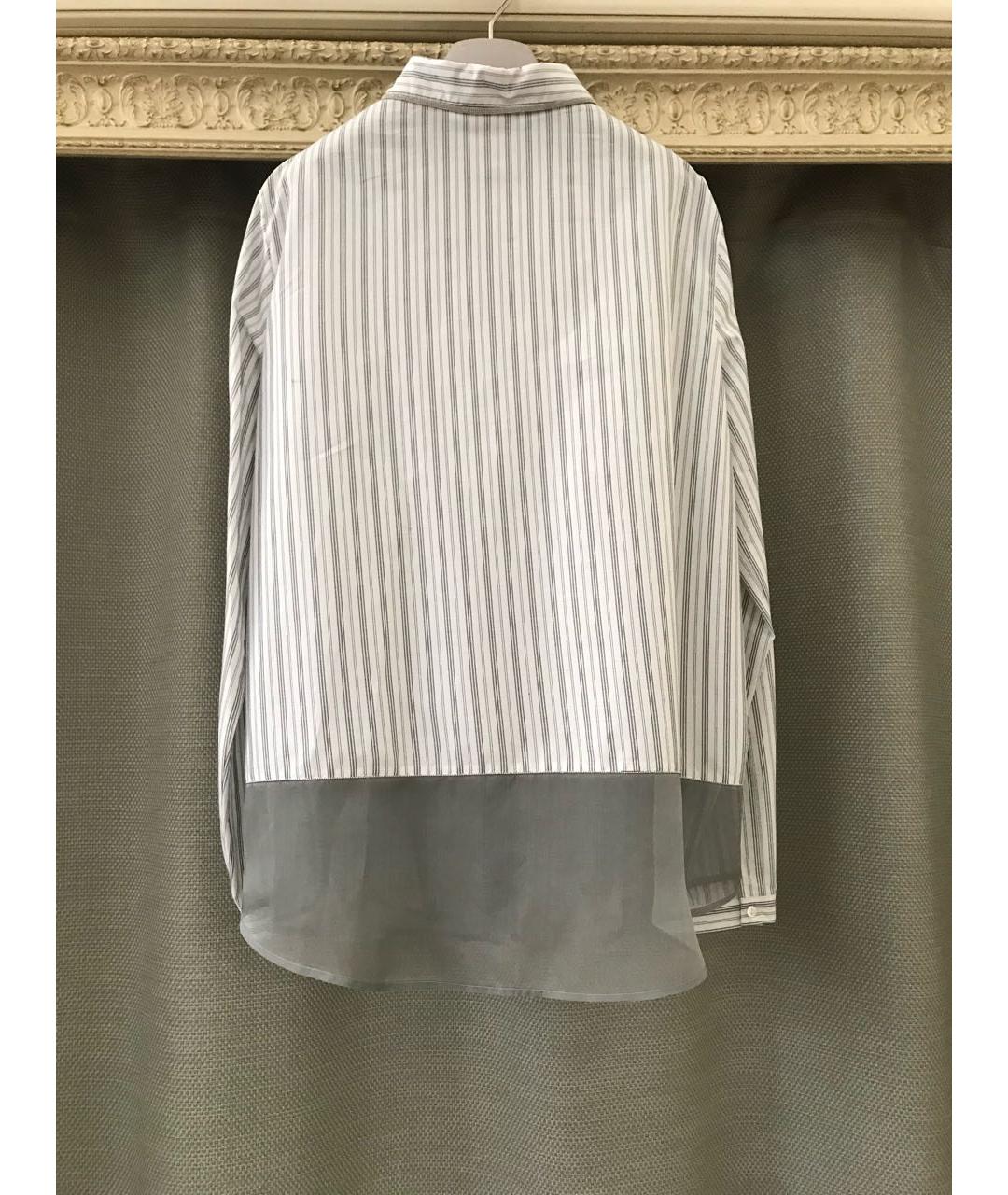 FABIANA FILIPPI Белая хлопковая рубашка, фото 8