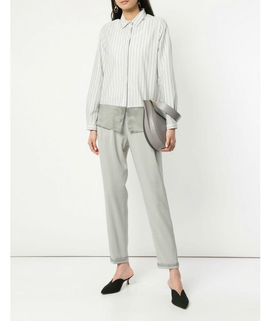 FABIANA FILIPPI Белая хлопковая рубашка, фото 4