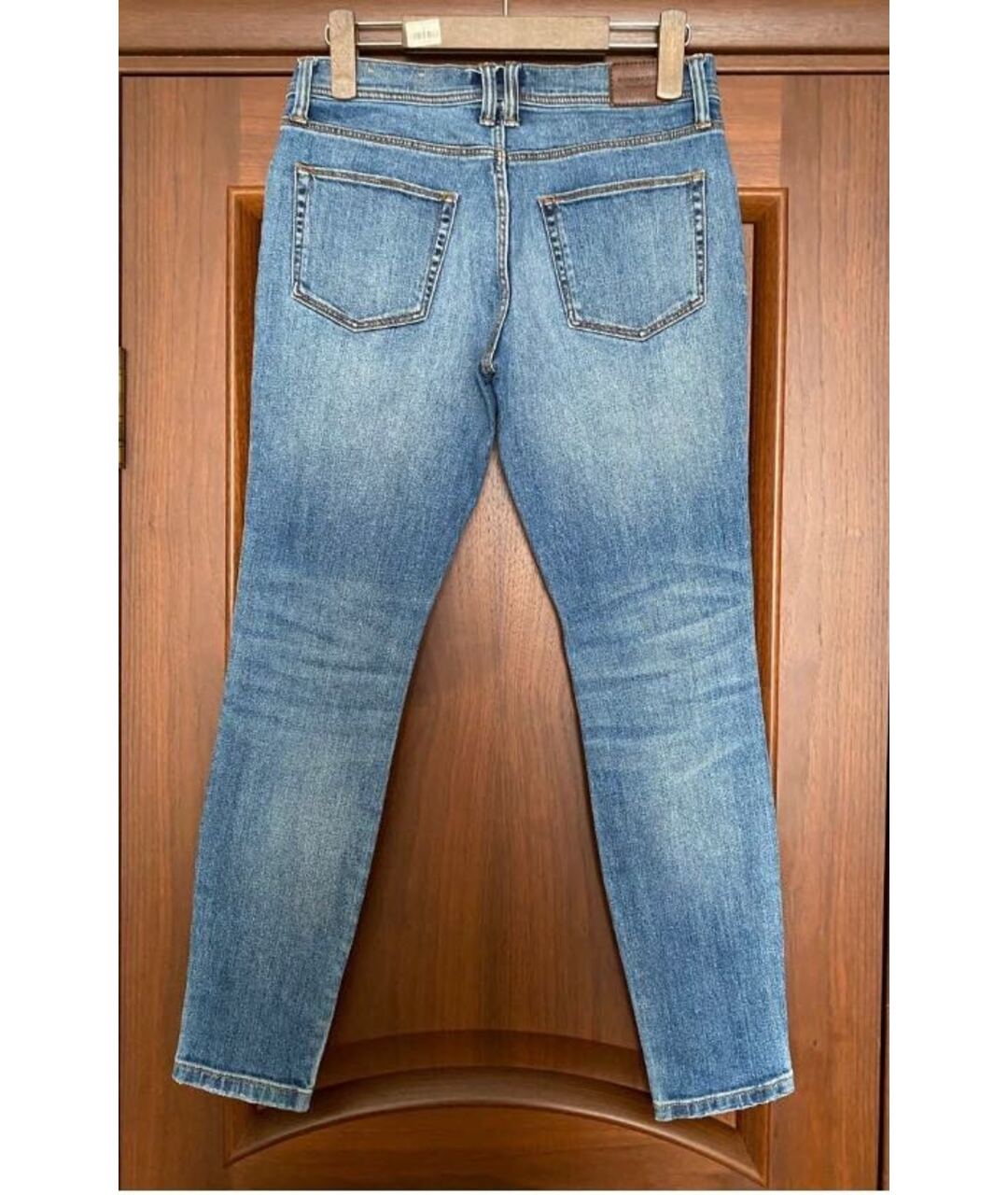 BURBERRY Синие джинсы слим, фото 2