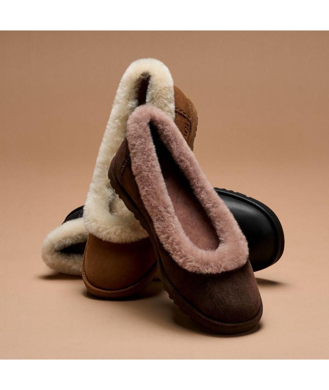 UGG AUSTRALIA Коричневые замшевые лоферы, фото 3