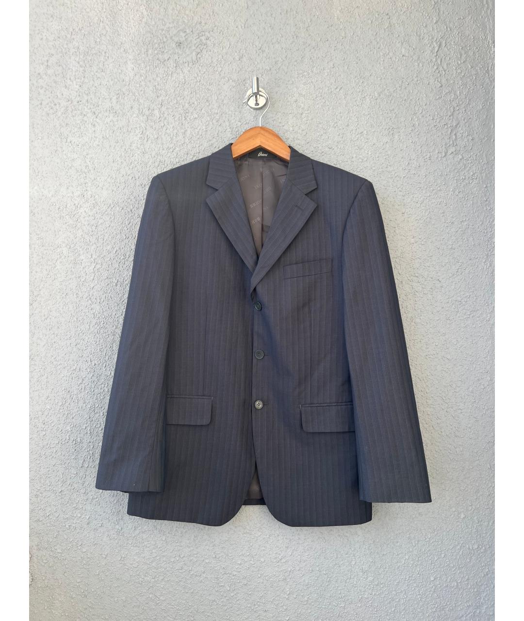 BRIONI Темно-синий классический костюм, фото 10