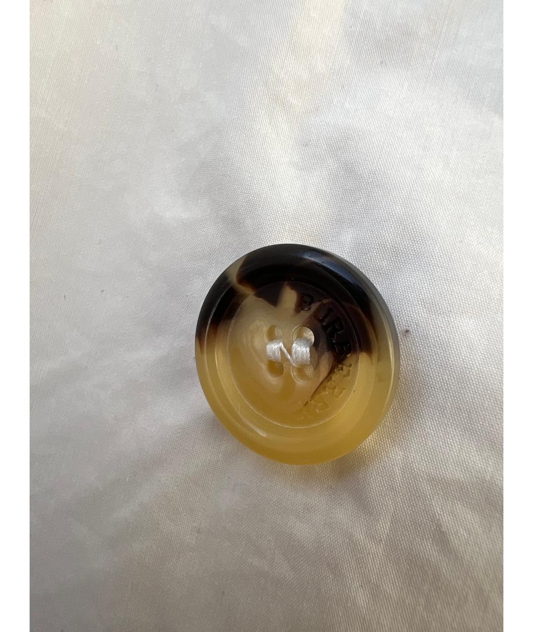 BURBERRY Белый хлопковый тренч / плащ, фото 3