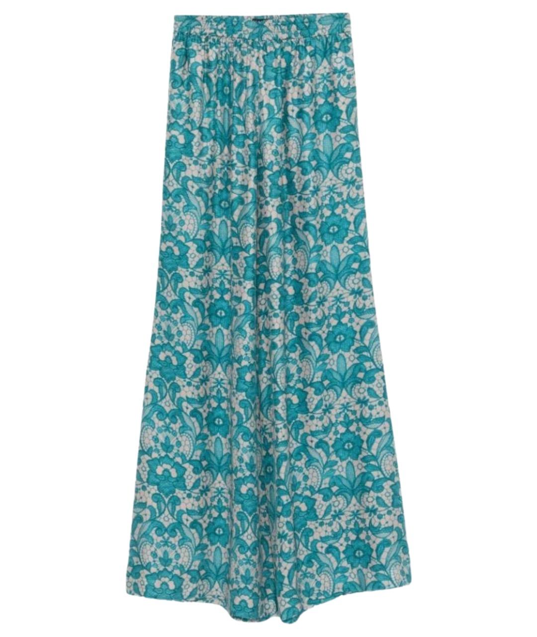 GIANLUCA CAPANNOLO Мульти шелковые прямые брюки, фото 1