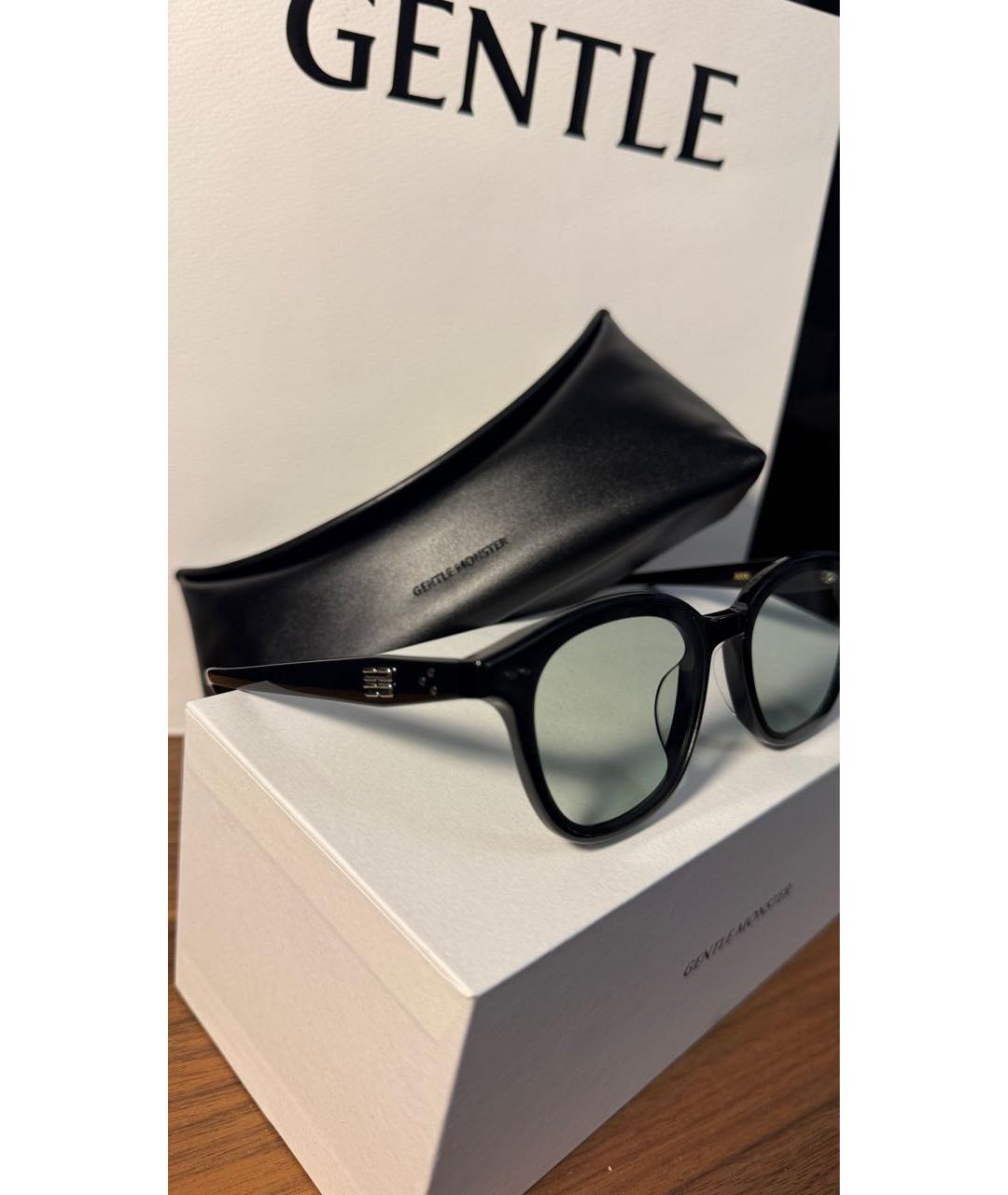 GENTLE MONSTER Черные пластиковые солнцезащитные очки, фото 2