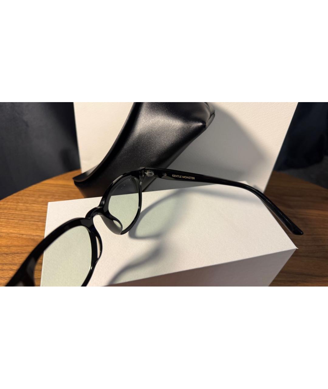 GENTLE MONSTER Черные пластиковые солнцезащитные очки, фото 6